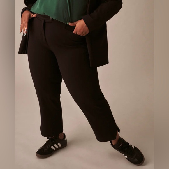 Universal Standard Plus-Sized Chocolate Brown Stretchy Pants SIZE LARGE 22-24 - Picture 2 of 10